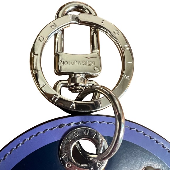 New Louis Vuitton Key Chain Alps Damier Graphite Multi Color LV Key Ring RARE - Picture 3 of 10